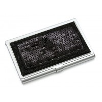 Business Card Holder -12 PCS Sequined - Black - CH-GCH1284B 